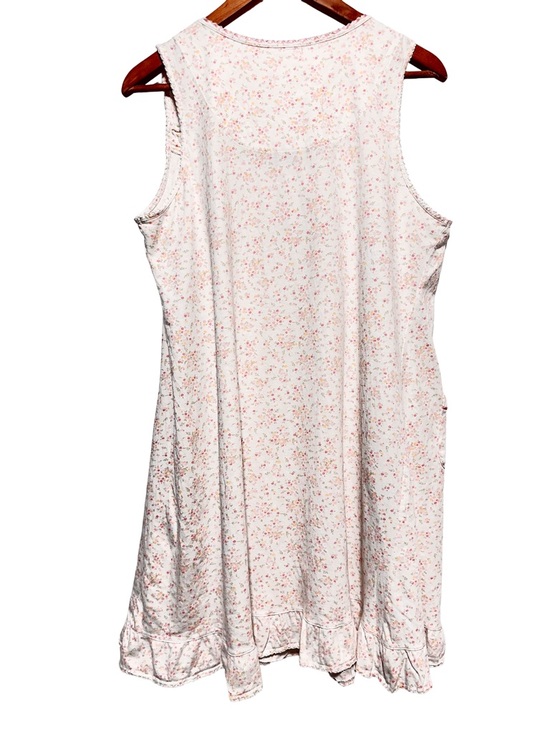 ARIA Floral Cottagecore Prairie Lace Pocket Sleep Dress Nightgown Coquette - Picture 3 of 6